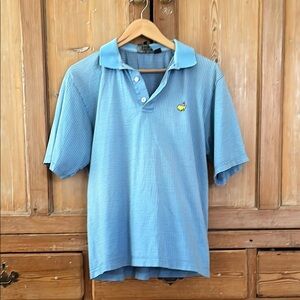 Blue Men’s Masters Polo Shirt with Logo from the Clubhouse Collection
